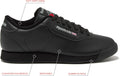 Reebok Princess Sneakers for Women, Comfortable Walking or Tennis Womens Shoes 9 Us-black