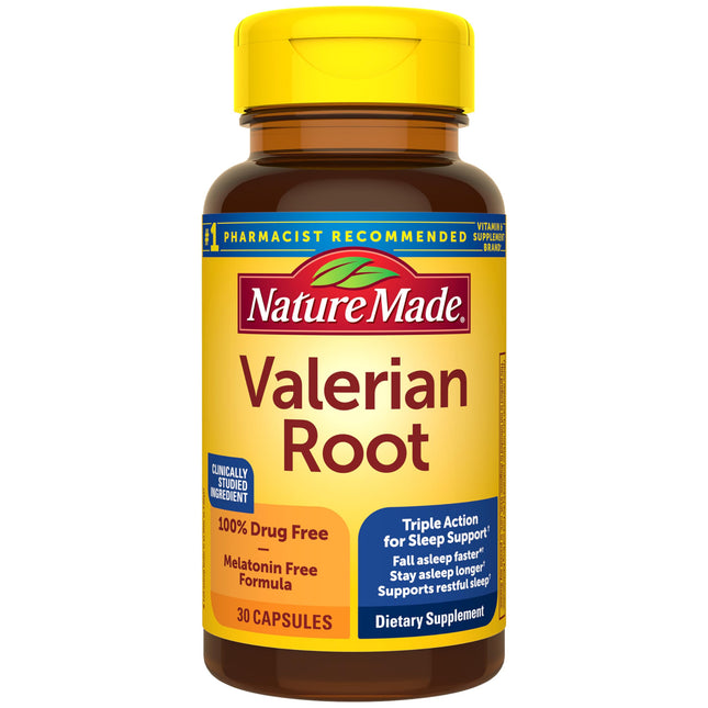 Nature Made Valerian Root for Sleep Support, Melatonin Free Sleep Aid for Adults