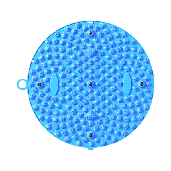 Portable Foldable Foot Massage Mat, Pressure Point Massage Mat, Anti-Fatigue Standing Desk Mat, Standing Pad, Relieves Foot Pain (Blue, Large)