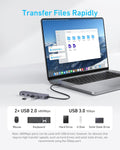 Anker USB C Hub 5-in-1 USB Hub for Laptops, 4K HDMI USB-C Multiport Adapter | 90W Max Power Delivery, 3 USB A Data Ports USB C Dongle, Compact for