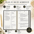 Daily Planner Undated - Simplified To Do List Notebook with Hourly Schedules, Spiral Appointment Organizer, 5.5" x 8.5", Easily Manage Your Tasks