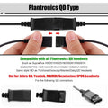 USB Adapter Cable, 49.2 Inch Long QD (Quick Disconnect) to USB Type a Plug USB-A Male Cable for Plantronics QD Headset Computer Laptop PC Soft