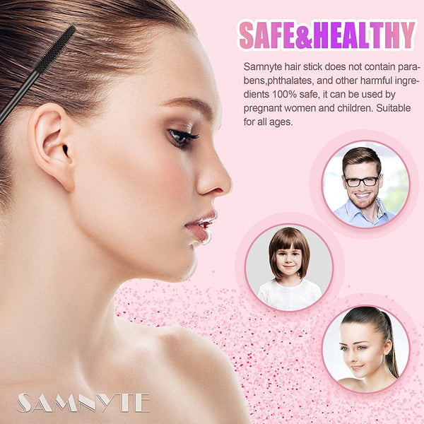 Samnyte Flyaways Hair Stick (4 Pack) - Hair Tamer, Finishing Mascara and Gloss Enhancer