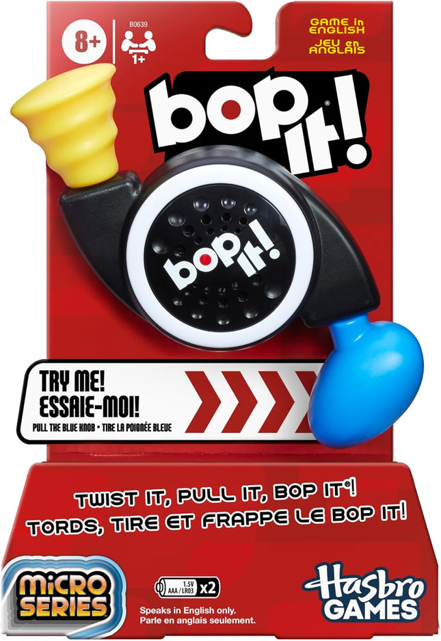 Hasbro Gaming Bop It! Micro Series Electronic Game for 1 or More Players, Classi