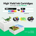 COLORETTO Remanufactured Printer Ink Cartridge Replacement for HP 63XL to use with Envy 4520 4516 Officejet 5255 5258 DeskJet 1112 3632 3639 1112