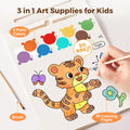Jar Melo Paint with Water Books for Toddlers, Mess Free Watercolor Painting Activity for Kids Ages 1-3, 2-4, 4-6, Paint by Number Art Craft