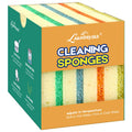 Scrub Sponge, Dual-Sided Temperature-Responsive Scrubber - Non-Scratch - Multipurpose Dish Sponges for Kitchens, Bathrooms, and Outdoor Use - 4 Pack