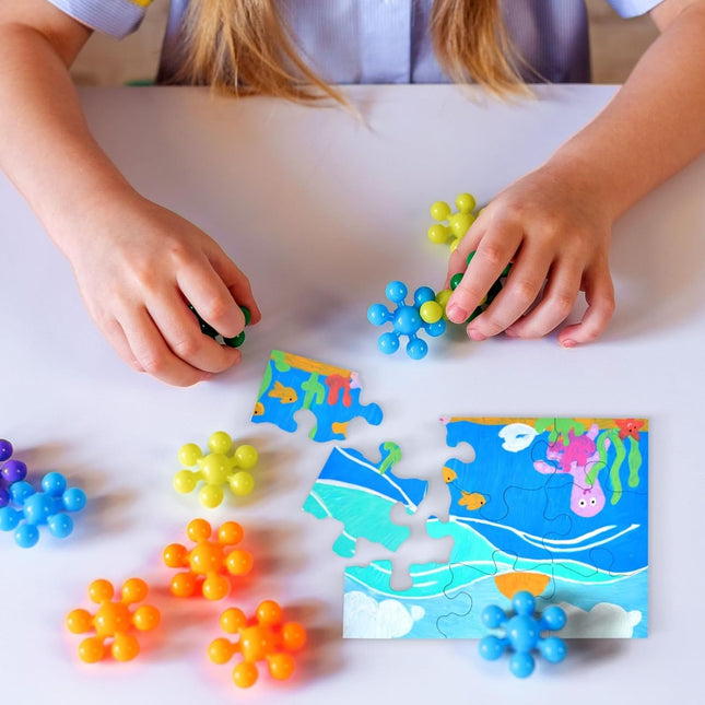 Bright Creations 24 Sheets Blank Puzzles to Draw on Bulk, 5.5 X 4 Inch Jigsaw Pu
