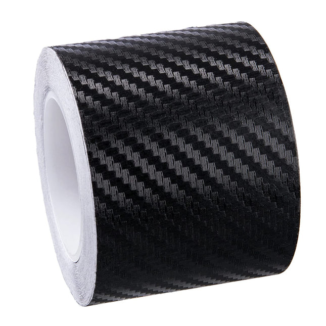 Carbon Fibre Detailing Vinyl Wrap Tape Roll DIY for Black Out Chrome Delete Window Trim Door Trim (2" X 30Ft)