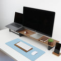 Leather Desk Pad Protector,Non-Slip Desk Pad(Black, 23.6" x 13.7") Black 23.6" x 13.7"