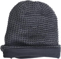 FORBUSITE Mens Slouchy Long Beanie Knit Cap for Summer Winter, Oversize Large B08-dark Grey