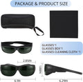 IPL Laser Safety Glasses 200nm-2000nm Protective Goggles for Laser Hair Removal and Cosmetology Black