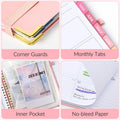Forvencer Planner 2027-2028, 18 Month Calendar Planner, Jan 2027-June 2028 Pink 6.3"x8.4" (Jan 2027 - Jun 2028)