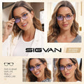 SIGVAN Ladies Reading Glasses Blue Light Blocking Spring Hinge Fashion Pattern Print Eyeglasses for Women