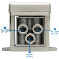 BAOMAIN Pneumatic Foot Pedal Valve VF200-08, PT 1/4" Air Foot Pedal Switch, 2 Position 3 Way Momentary Metal Air Control Valve with Mufflers