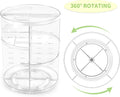 COYAHO 360 Rotating Makeup Organizer, Spinning Countertop, Cosmetic Holder Shelf, Make up Organizers and Storage for Bedroom, Transparent
