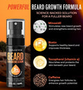 5% Minoxidil Beard Growth Oil for Men: Minoxidil for Men Beard Hair Regrowth Serum with Biotin and Caffeine - Unleash Your Wildness with Stronger