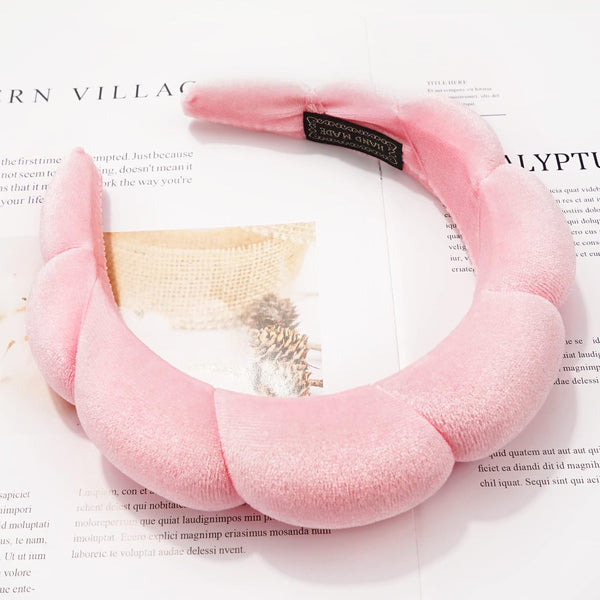 Ayesha Spa Headband for Washing Face Makeup Skincare Soft Sponge Hair band | Comfortable & Non-Slip | Headband for Beauty Routines | Ideal Gifts