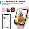 Fitpolo Smart Watch for Women,1.8Ã¢ÂÂ Touchscreen, Bluetooth Call, Alexa Built-In,24/7 Heart Rate Spo2 Monitor,Step Counting,Sleep Tracking, IP68