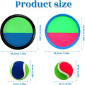 Toss and Catch Game Set, Outdoor Games with 4 Paddles 4 Balls and 1 Storage Bag, Great Outdoor Toys/Gifts for Kids, Classic Outdoor Games, Beach