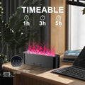 Colorful Flame Fire Diffuser Humidifier, Ultra-Quiet Aroma Essential Oils Aromatherapy Diffusers for Large Room, Bedroom, Office (Timeable,