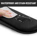 Gimars Upgrade Enlarge Silky and Superfine Fabric Gel Memory Foam Keyboard Wrist Rest Set, Ergonomic Keyboard Mouse Wrist Support for Typing Pain