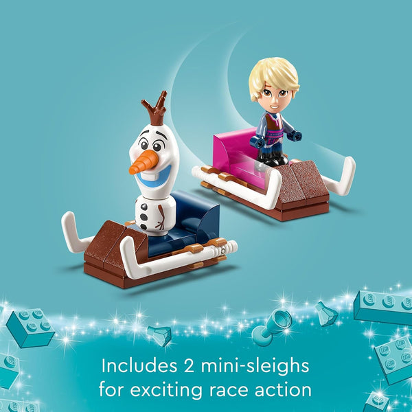 LEGO Disney Frozen Anna and Elsa’s Magical Carousel 43218 Ice Palace Building Toy Set with Disney Princess Elsa, Anna and Olaf, Great Birthday