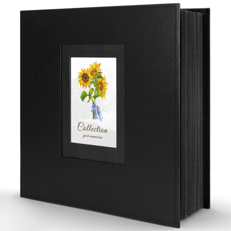 Photo Album 4x6 600 Photos, Leather Cover Extra Large Capacity Holds 600 Horizontal and Vertical 4x6 Pictures Record Valentine's Day Christmas