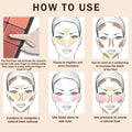 12 Colors Cream Blush Palette Cream Concealer Foundation Palette | Natural Matte Finish Contour Palette with Brush, Creamy Texture, Waterproof,