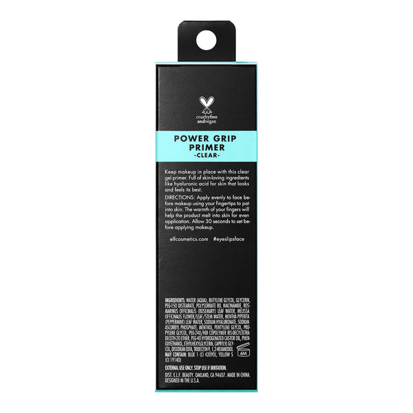 e.l.f. Power Grip Primer, Gel-Based & Hydrating Face Primer for Smoothing Skin & Gripping Makeup, Moisturizing & Priming, Vegan & Cruelty-Free,