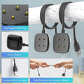 Compatible with Fitbit Sense/Versa 3 2 Pack Replacement USB Charging Cable Dock Stand for Sense/Versa 3 Accessories Black