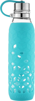 Contigo Purity Glass Water Bottle, 20Oz, Scuba