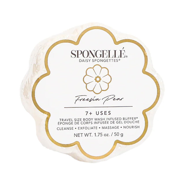 Spongelle Freesia Pear Spongette Loofah Body Scrubber | Bath & Shower Loofah for