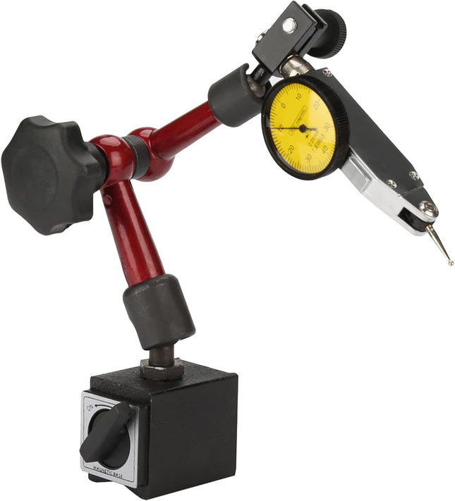 0 to 0.8mm Lever Type Test Indicator with Magnetic Base Set, 32mm Dial Diameter