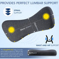 Hapiclody Lumbar Support Pillow for Sleeping Memory Foam Lumbar Pillow for Lower Back Pain Relief Back Support Pillow for Side,Back and Stomach