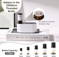 Waterless Diffuser for Essential Oil, Battery Operated Scent Air Aromatherapy Diffuser, Mini Portable Aroma Diffusers with 3 Mist Modes, Cycle