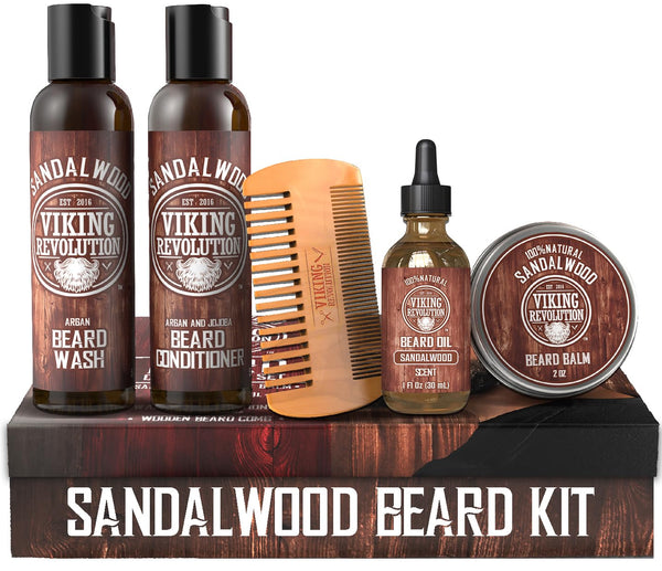 Ultimate Conditioner for Men'S Beard Grooming - Softens, Smoothes and Soothes Beard Itch- Contains Wash, Conditioner, Oil, Balm and Comb-