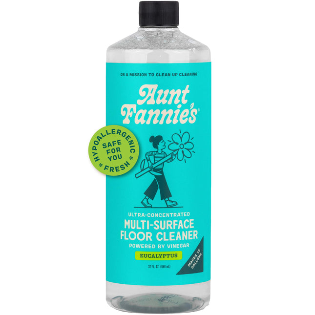 Aunt Fannie'S Ultra Concentrated Floor Cleaner Vinegar Wash, Multi-Surface Floor Cleaner for Mopping, Makes 16 Gallons, 