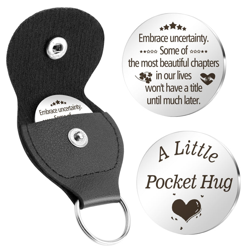 Hoosmoon Pocket Hug Token Keychain - Graduation & Birthday Gifts