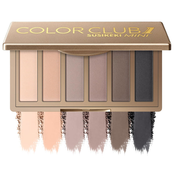 SUSIKEKI 6 Colors Mini Eyeshadow Makeup Palette Neutral Nude Smoky Eye Shadow Taupe & Brown Matte Make Up Pallet with Mirror Highly Pigmented Long