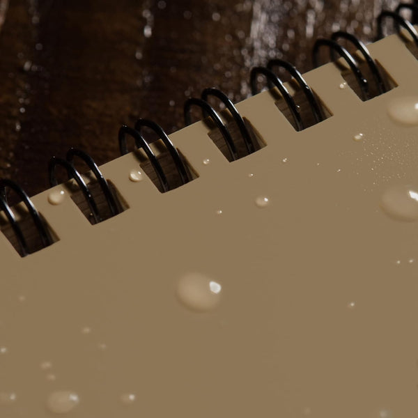 Rite in the Rain Weatherproof Side Spiral Notebook, 4.625" X 7", Tan Cover, Universal Pattern (No. 973T)