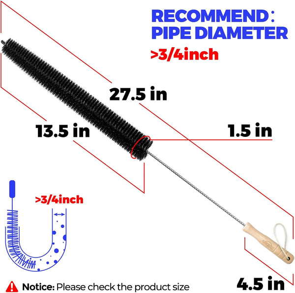 Holikme 2 Pack Dryer Vent Cleaner Kit Clothes Dryer Lint Brush Vent Trap Cleaner Home Essentials Long Flexible Vacuum Brush