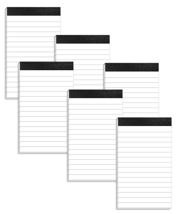 6 Pack Small Notepads Refills Memo Pads 3 X 5 Inch Lined Writing Note Pads with 30 Sheets Note Pad Paper in Each Pad Mini Pocket Notebook Refills