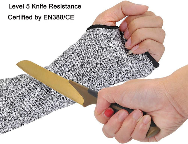 Cut Resistant Sleeves Level 5,18 inch Long Breathable Soft Cut Proof Flexible Arm Protectors for Thin Skin and Bruising,Protective Safety Arm