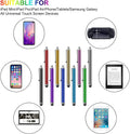 Stylus Pen [10 Pack] Universal Capacitive Touch Screen Pens for Tablets, iPad mini, iPad Pro, iPad Air, Smartphones, Samsung Galaxy - Multiple