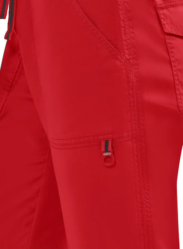 Maevn Women's Blossom Signature Ladies Adjustable Functional Pants X-Large Red