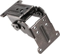 MANCHAP 4 PCS Self Locking Folding Hinge, 0-90-180 Degree Foldable Leg Hinge Support Bracket with Screws for Table Leg, Workbench, Black