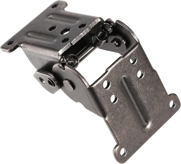 MANCHAP 4 PCS Self Locking Folding Hinge, 0-90-180 Degree Foldable Leg Hinge Support Bracket with Screws for Table Leg, Workbench, Black