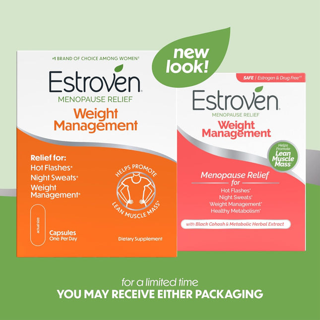 Estroven Weight Management for Menopause Relief - 30 Ct. - Clinically Proven Ing
