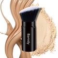 Makeup Brush Kabuki Face Brushes Retractable Travel Blush Kabuki Brush Portable Flawless for Foundation, Powder Blush, Bronzer, Buffing, Liquid,